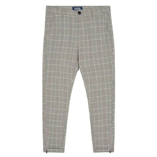 Gabba Pisa Hug Pants Blue Check Cropped 1 Gabba Pisa Hug Pants Blue Check Cropped