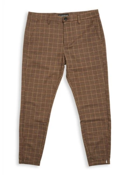 Gabba Pisa Brown Check Pant Regular 1 Gabba Pisa Brown Check Pant Regular
