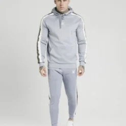 SikSilk Panelled Racer Overhead Hoodie -Nike Verkäufe siksilk panelled racer overhead hoodie grey p3393 30582 image 5 600x600